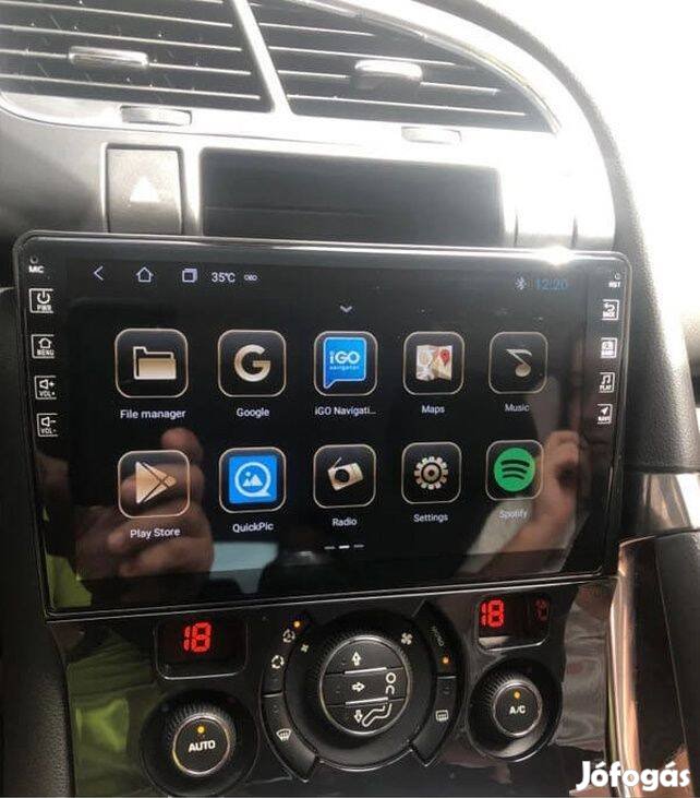 Peugeot 3008, 5008 Carplay Multimédia GPS Rádió Tolatókamerával