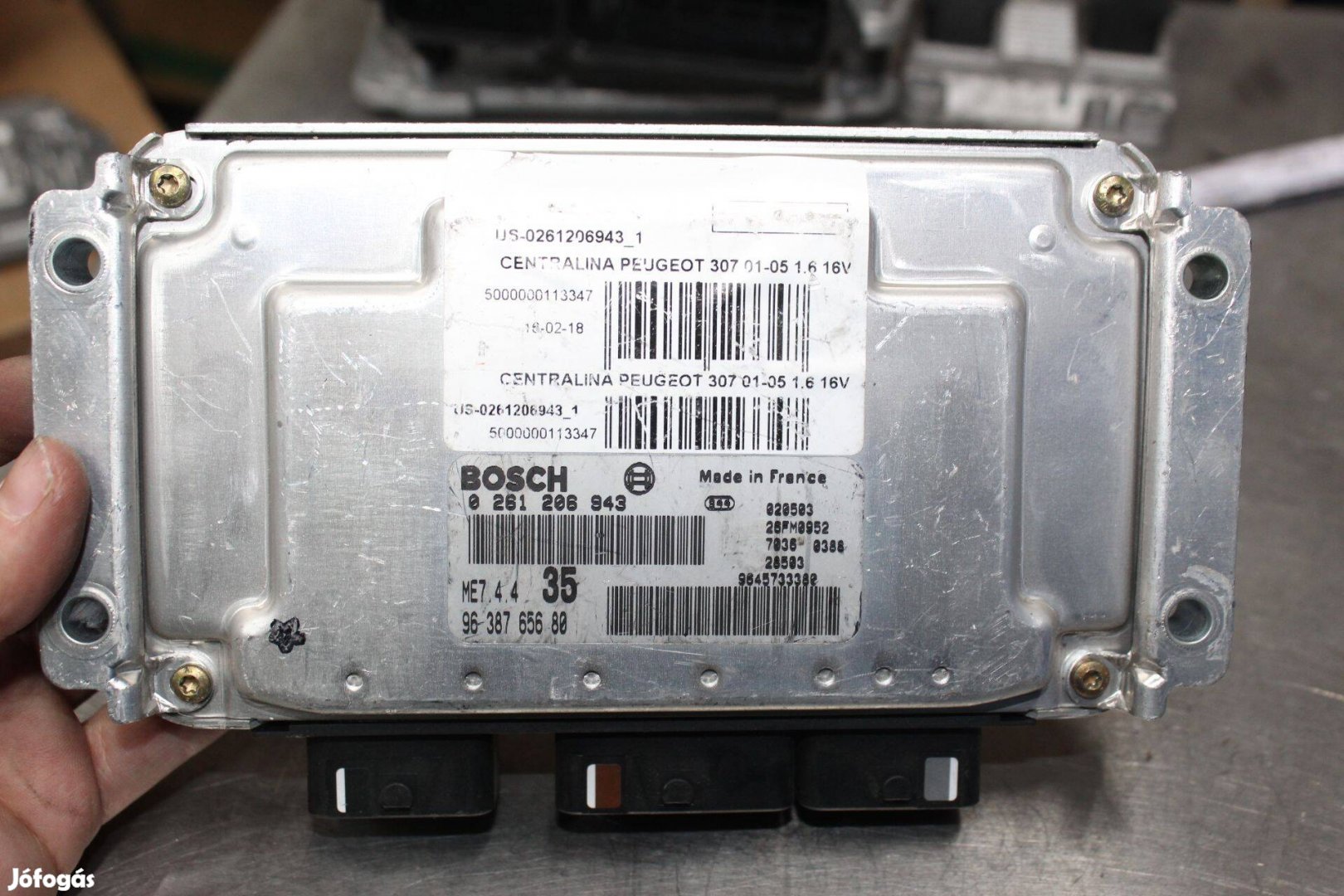 Peugeot 307 2001-05 1.6B motorvezérlő (9638765680)
