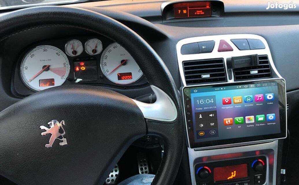 Peugeot 307 2003-2013 Multimédia Android GPS Rádió Tolatókamerával