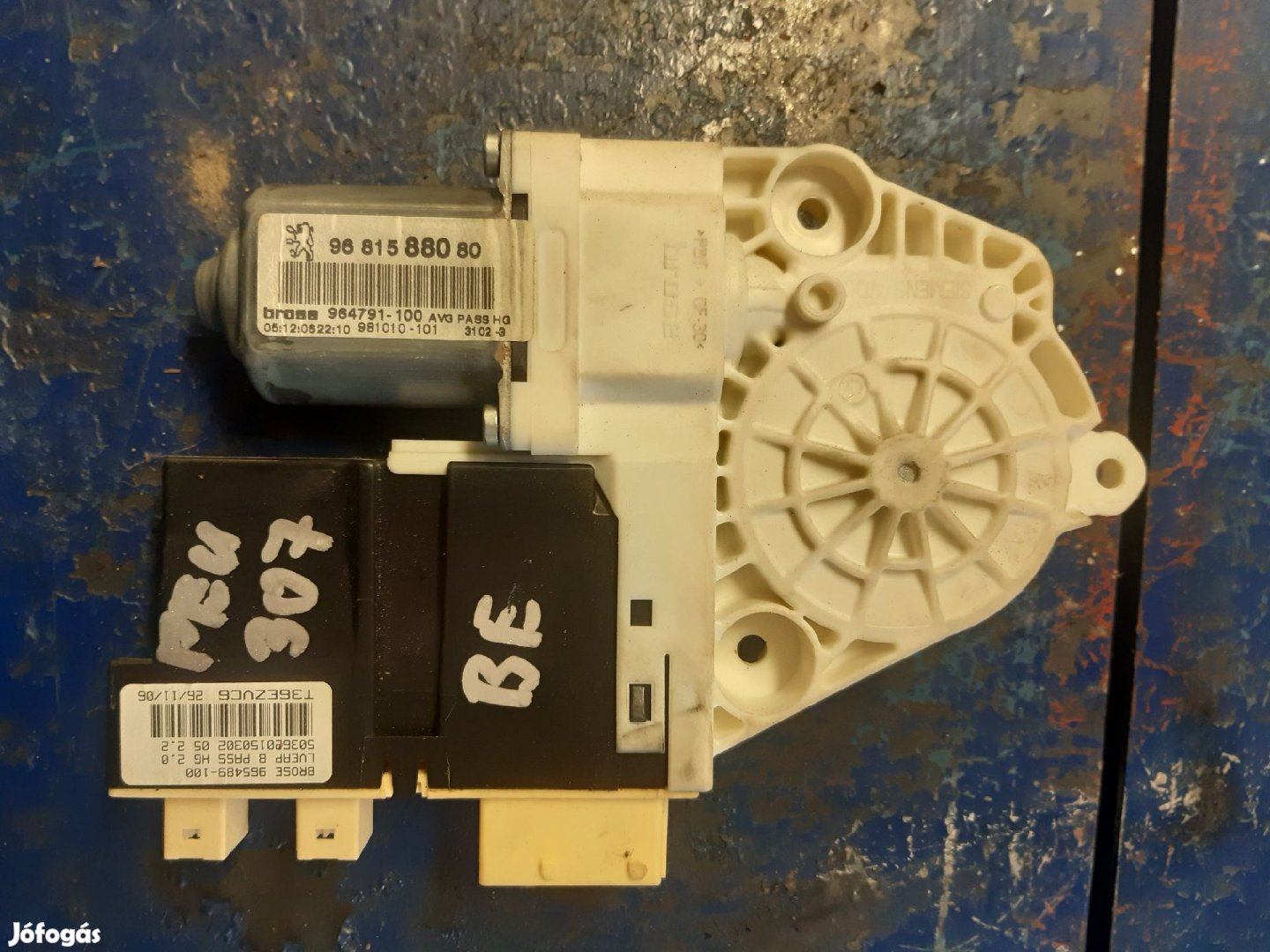 Peugeot 307 Bal Első Ablakemelő Motor