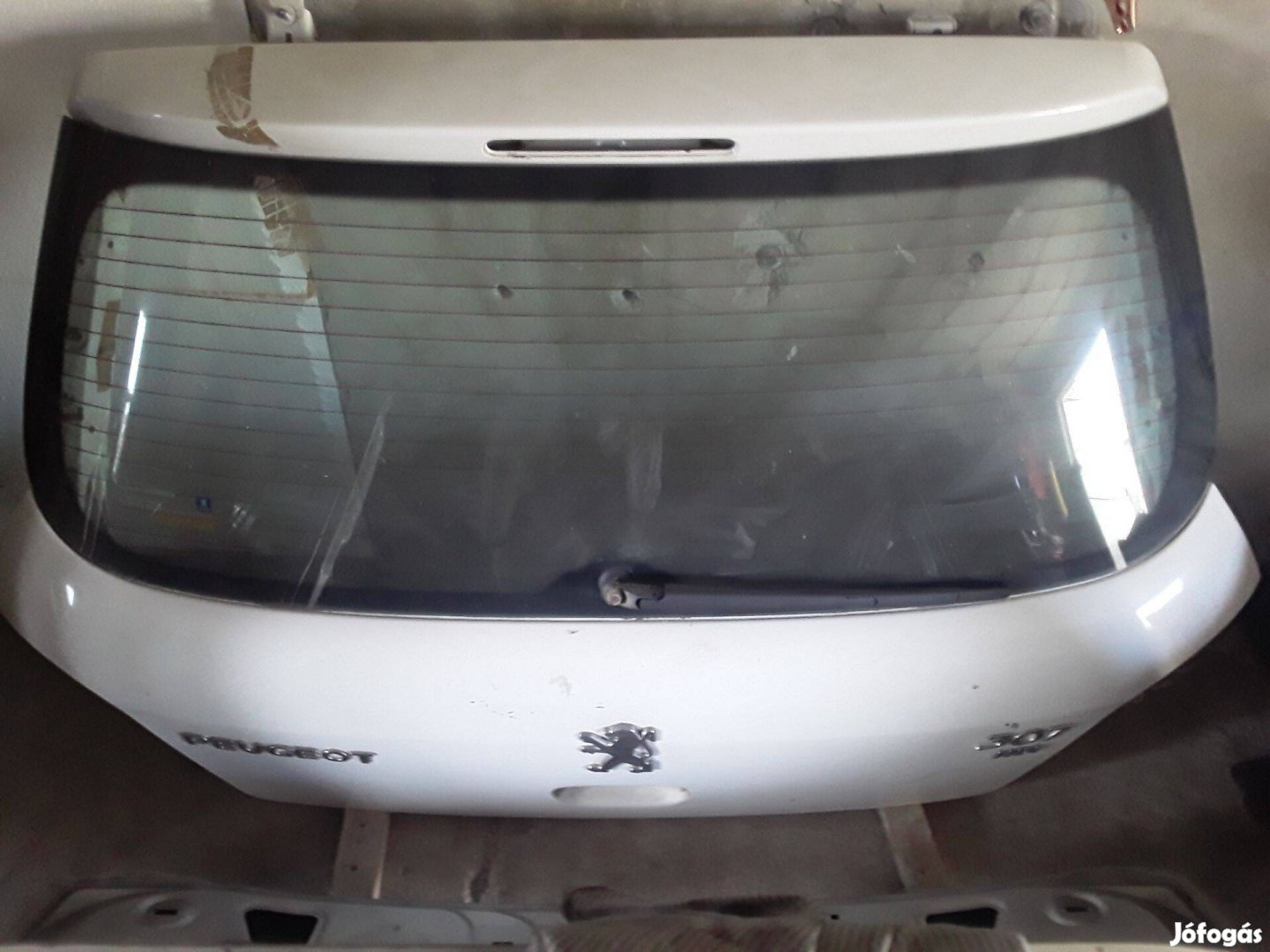 Peugeot 307 Csomagtérajtó Üveggel Fehér