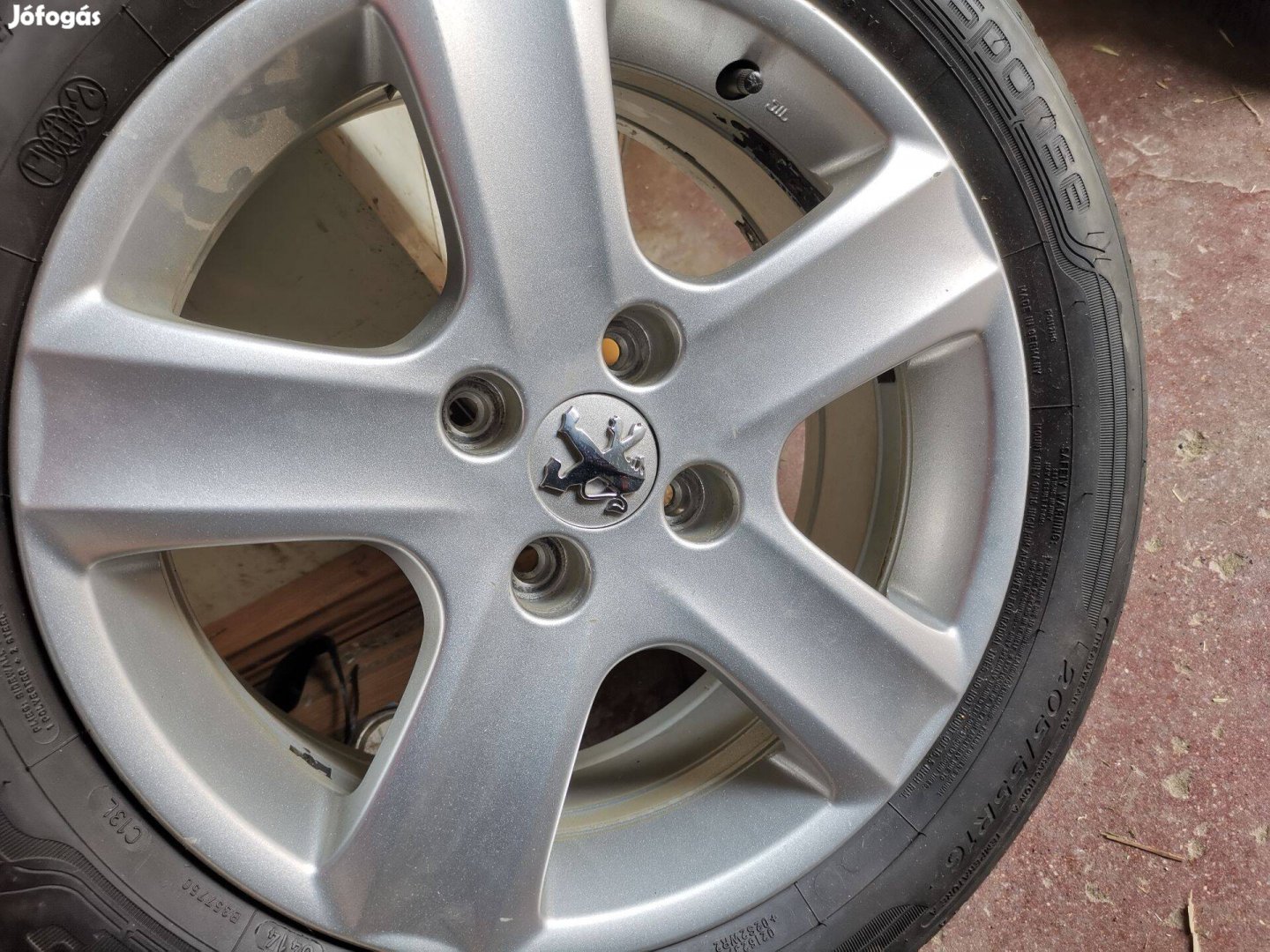 Peugeot 307 Szép alufelni+ 4 nyári gumi 205/55R16 Dunlop