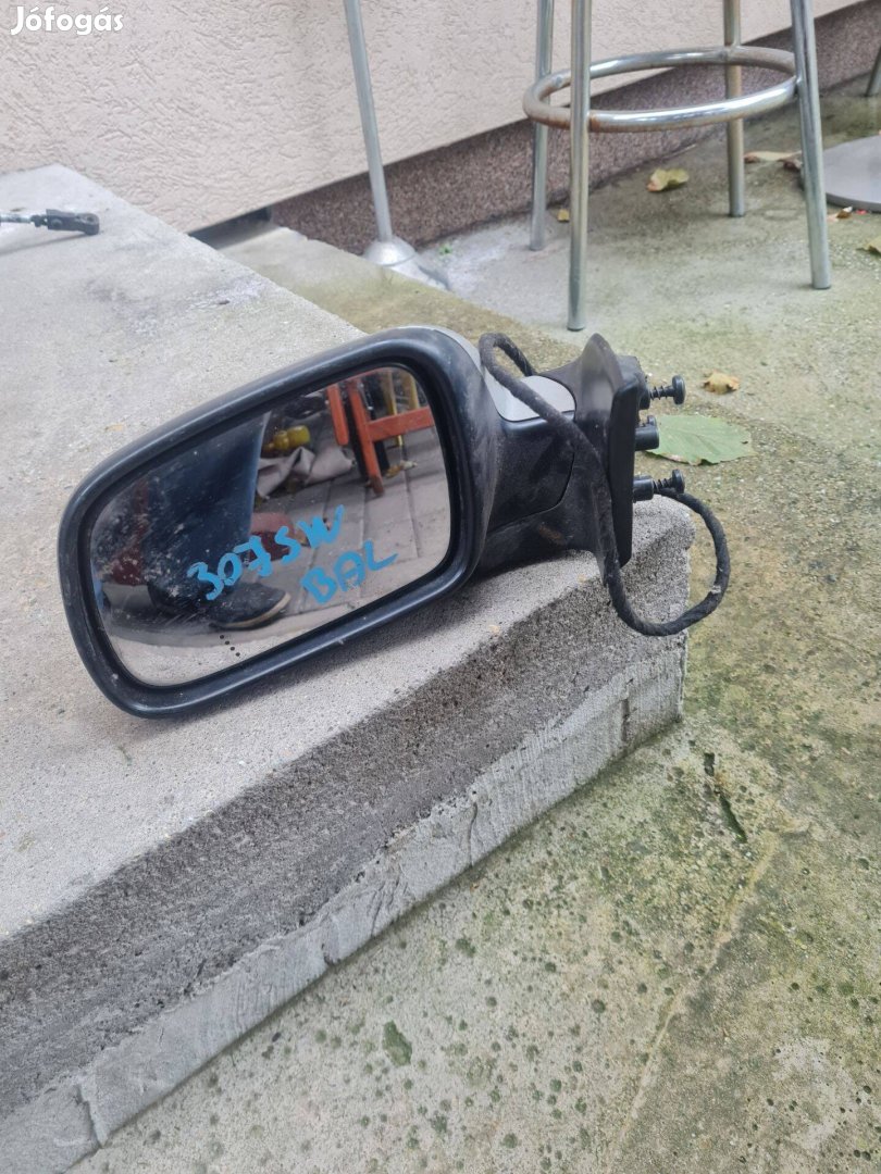 Peugeot 307 bal külső tükör elektromos komplett