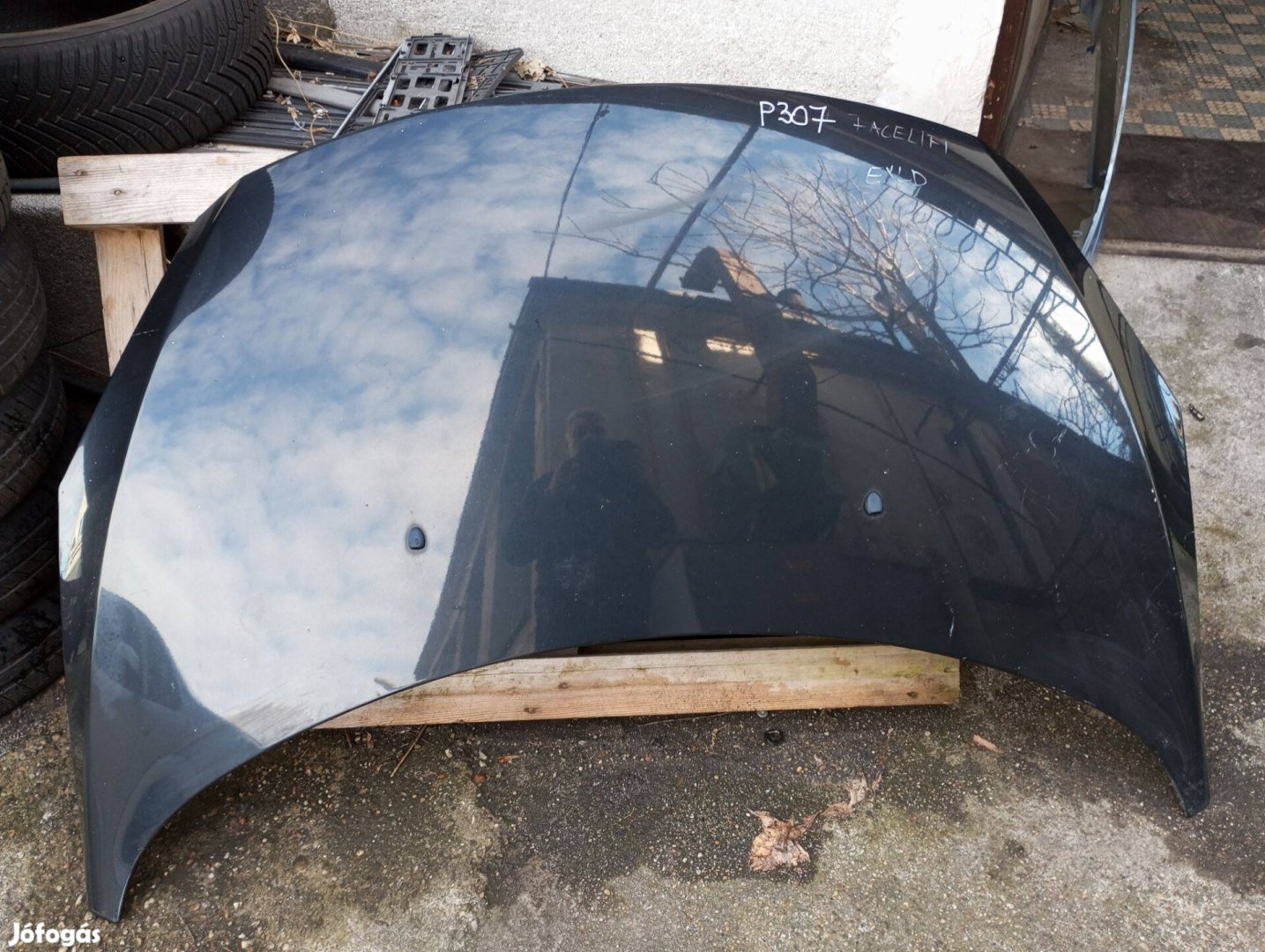 Peugeot 307 fekete motorház tető