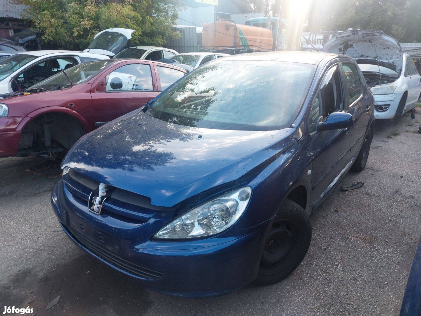 Peugeot 307 karosszéria elemei kék