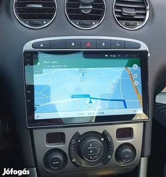 Peugeot 308 408 Carplay Multimédia Android GPS Rádió Tolatókamerával!