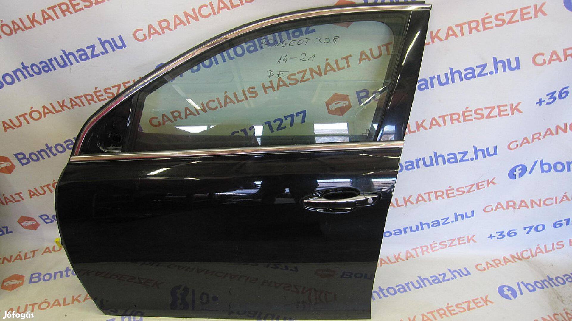 Peugeot 308 Eladó gyári, bontott bal első ajtó üresen