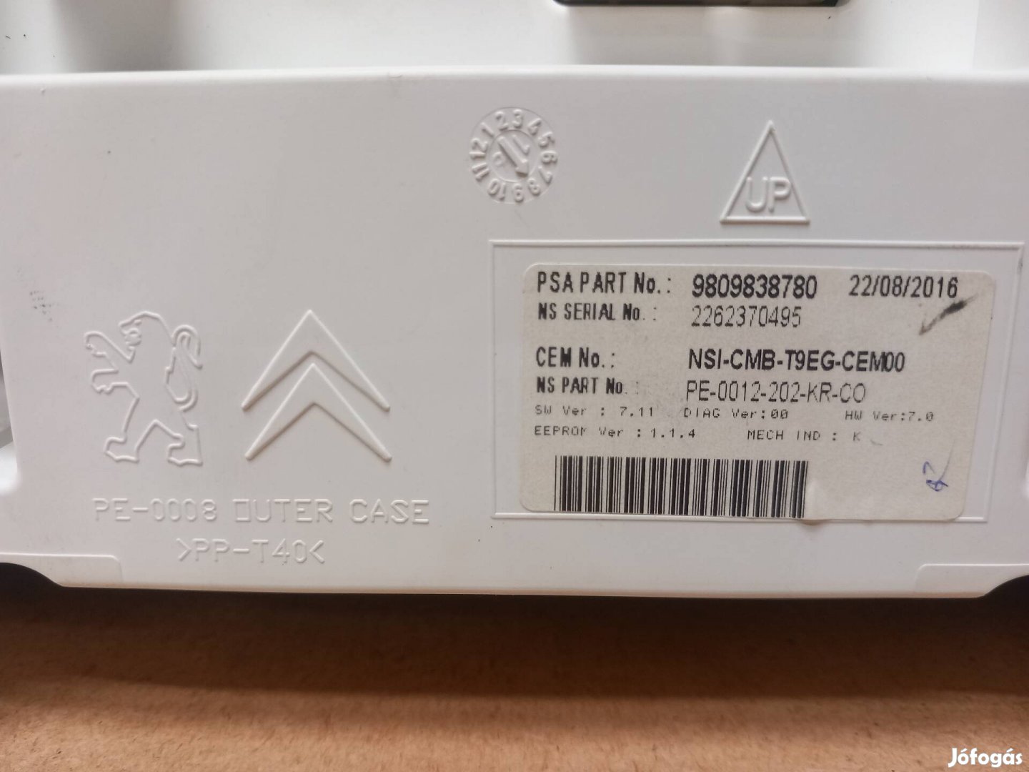 Peugeot 308-as II T9 műszeregység eladó