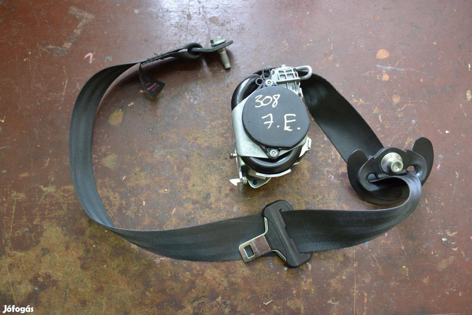 Peugeot 308 jobb első biztonsági öv, övfeszítő 96768385 XX, 96768385XX