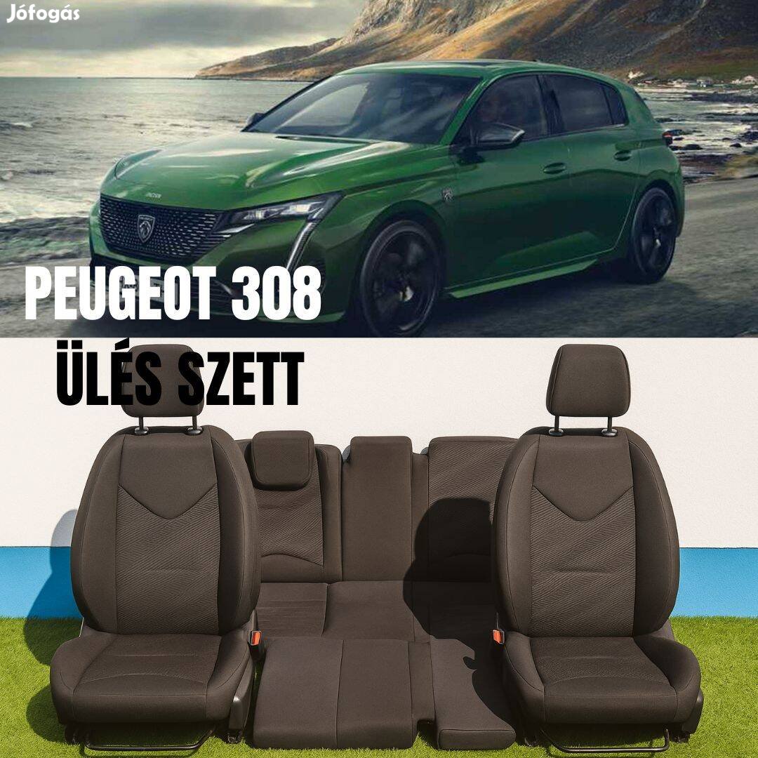 Peugeot 308 kombi/hatchback komplett ülés szett Airbeg első ülésekkel