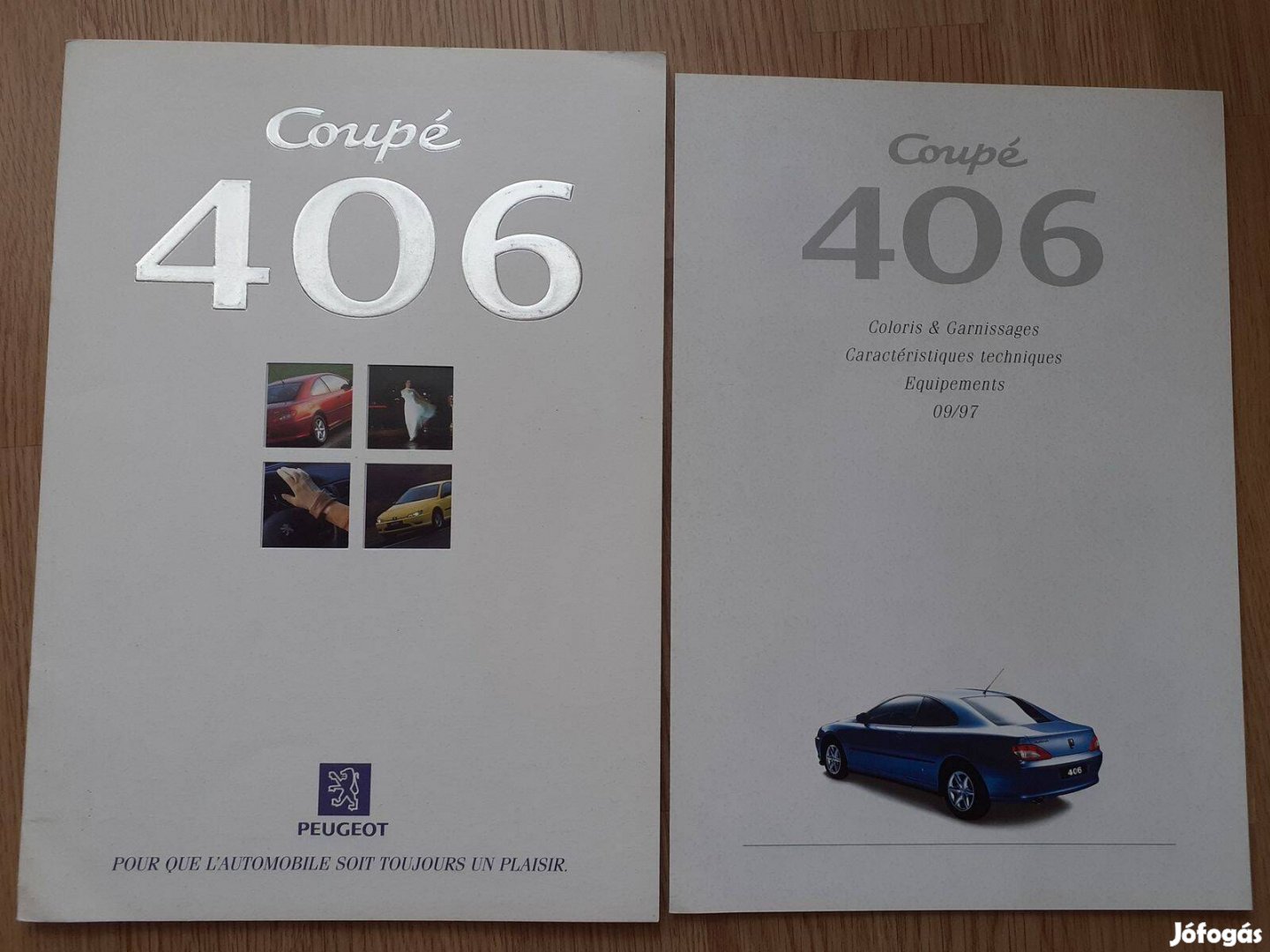 Peugeot 406 Coupe prospektus+ műszaki adatok - 1997, francia nyelvű