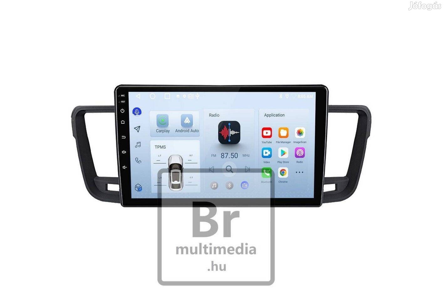 Peugeot 508 508SW Android Multimédia Kijelző Rádió Navigáció Fejegység