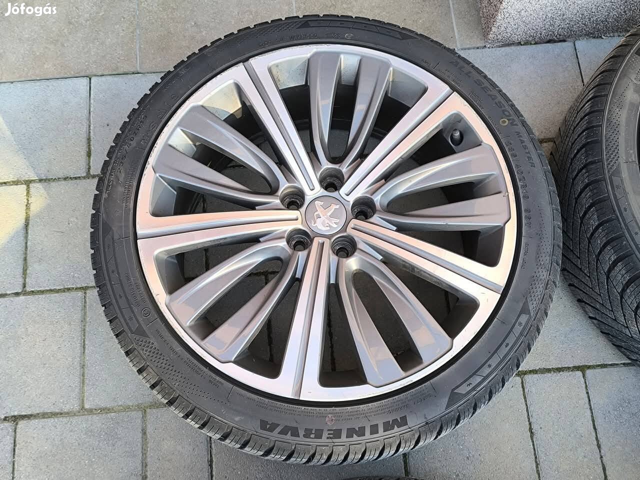 Peugeot 508 GT gyári 19 col alufelni 235/40r19 négyévszak