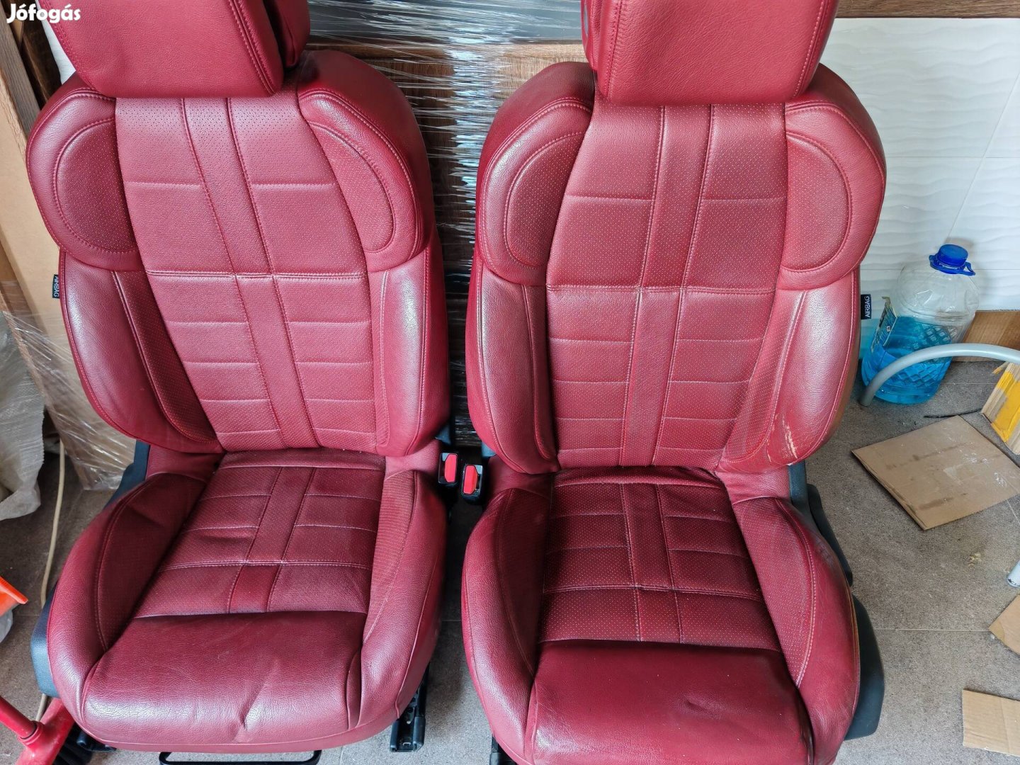 Peugeot 508 sedan gyári bordó bőr ülés szett