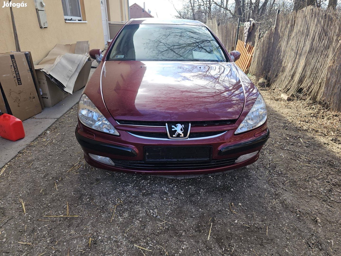 Peugeot 607 bordó első lökhárító 40000  