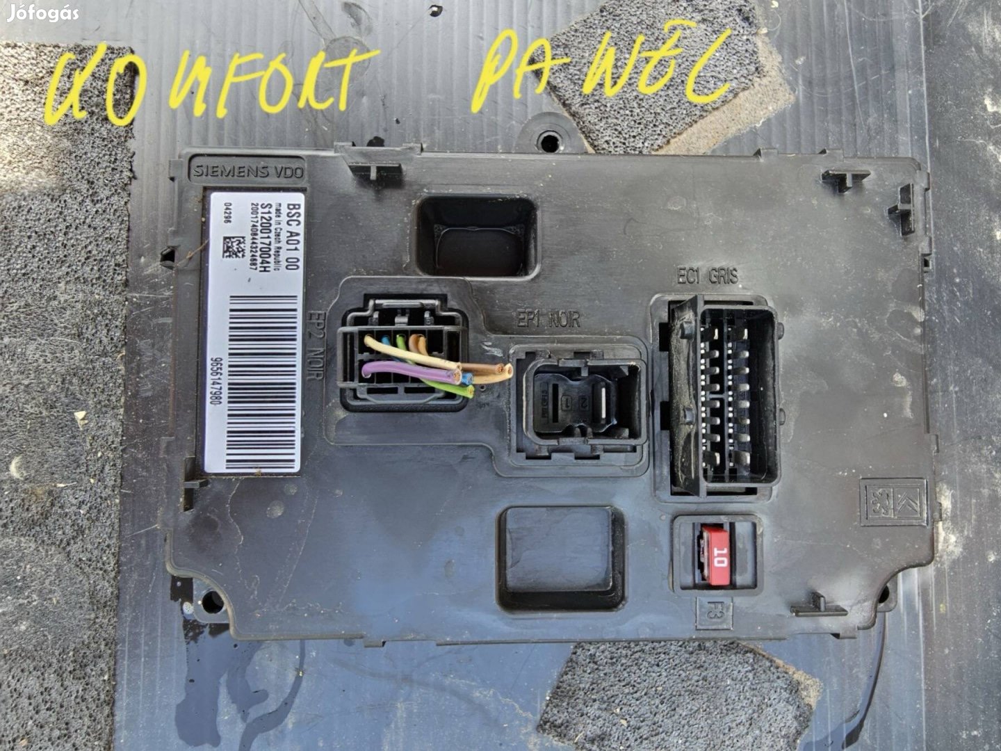 Peugeot 607 komfort panel modul 10000