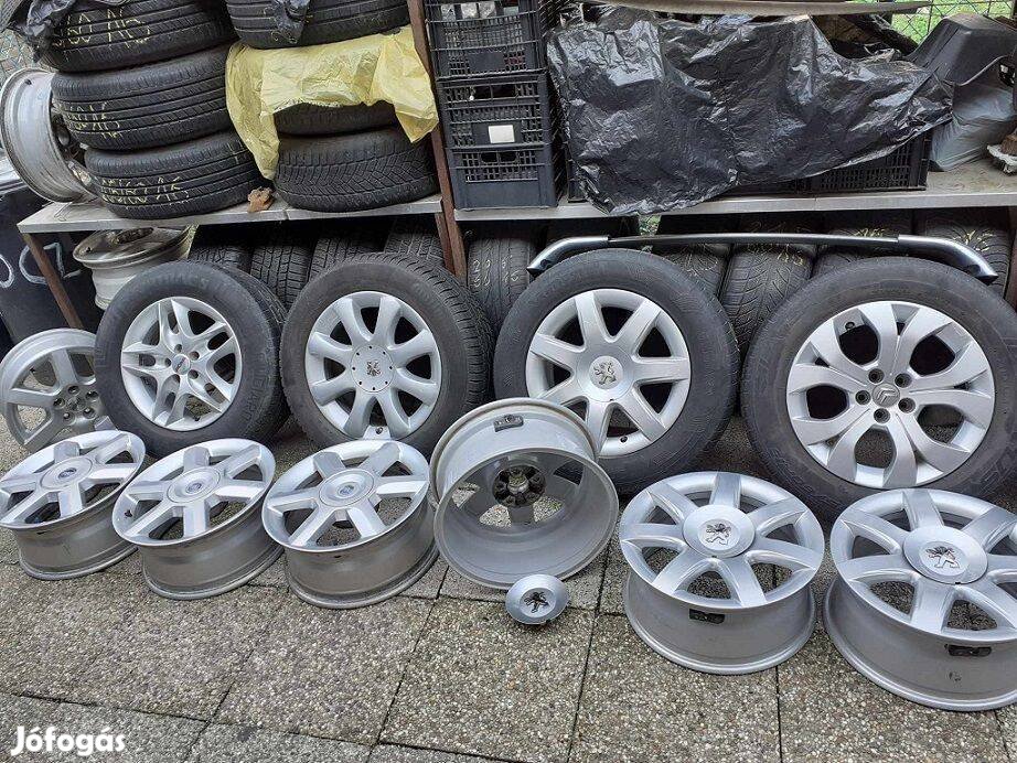 Peugeot 807 16", 5x98, ET 27 Alu - vas. 215/60 R16 Téligumi