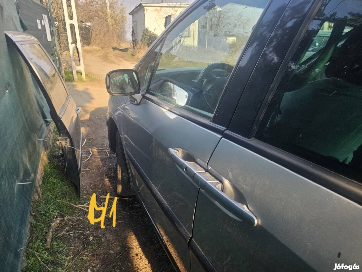 Peugeot 807 első ajtó üveg 8000
