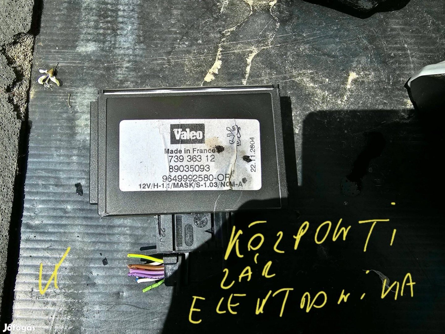 Peugeot 807 központi zár elektronika 5000