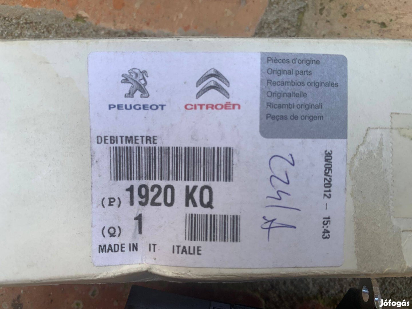 Peugeot Boxer 2,2 d légtömegmérő, gyári, új