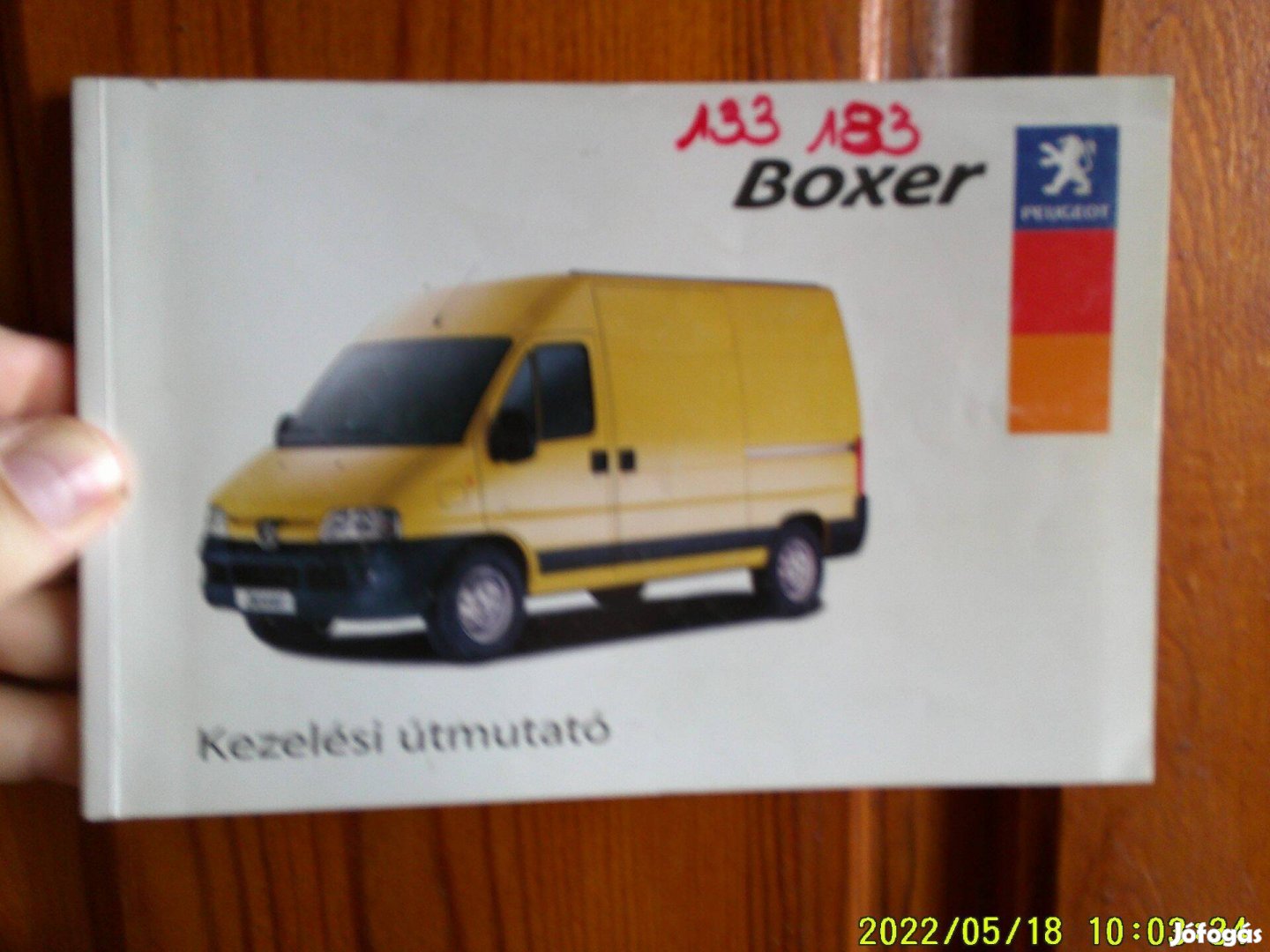 Peugeot Boxer 2,8HDI-hez,magyar nyelvű gyári használati kiskőnyv