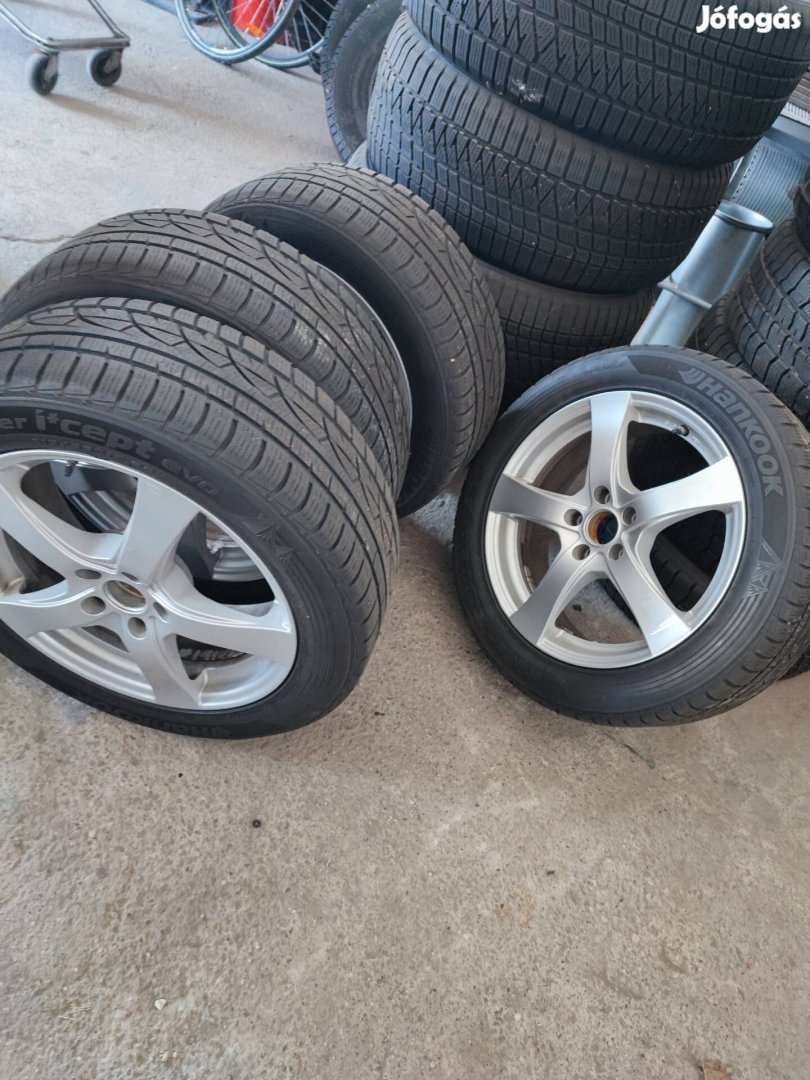 Peugeot Citroen Ford 5x108, 17coll, 215/55r17 téli gumival 