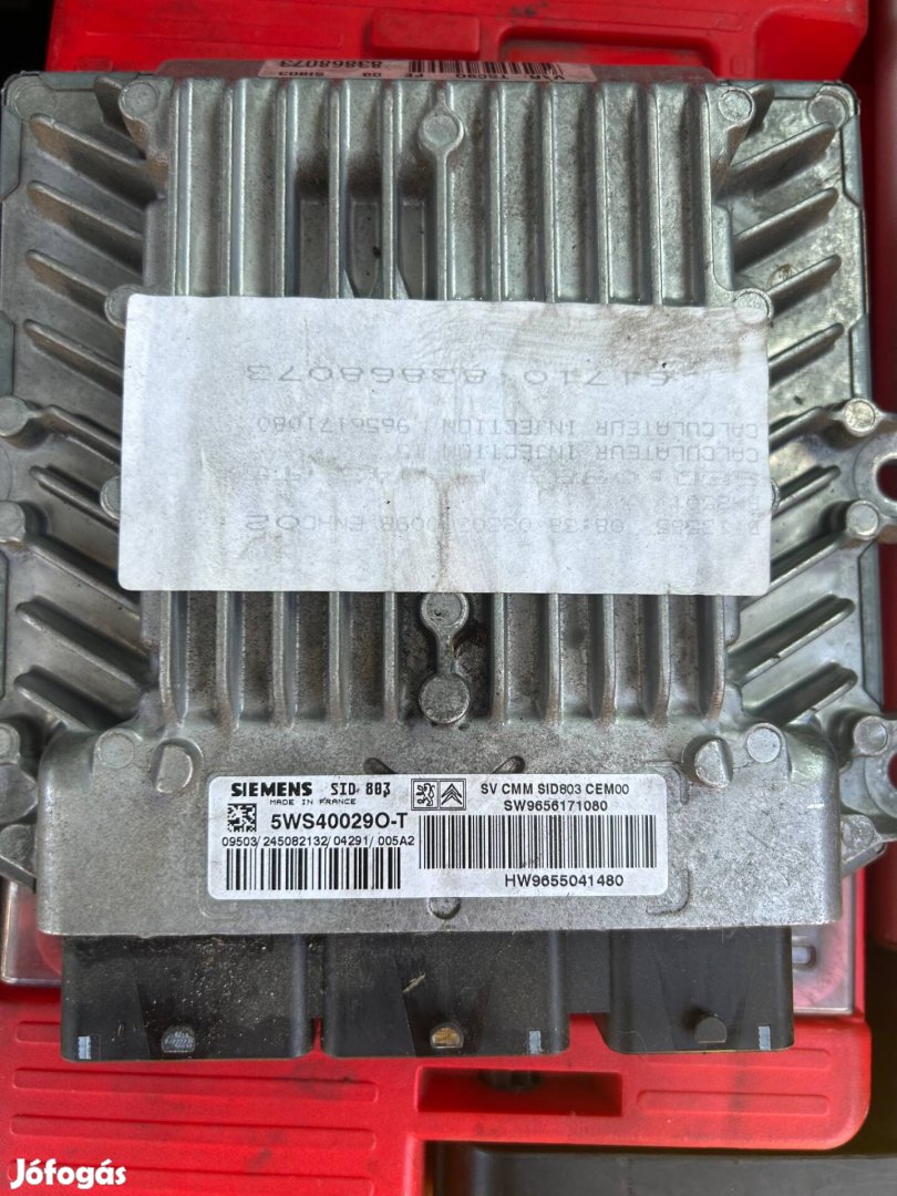 Peugeot Citroen Motorvezerlő SID 803 5WS40029O-T 9656171080