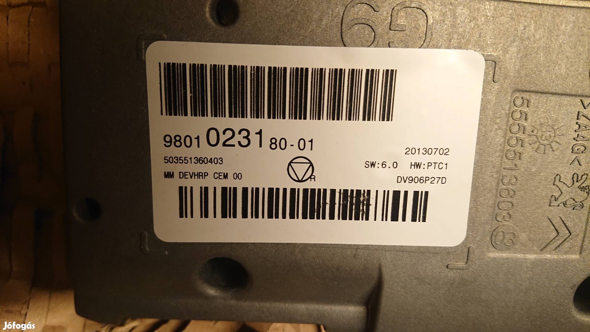 Peugeot Expert, Citroën Jumpy, Fiat Scudo navigációs kijelző 