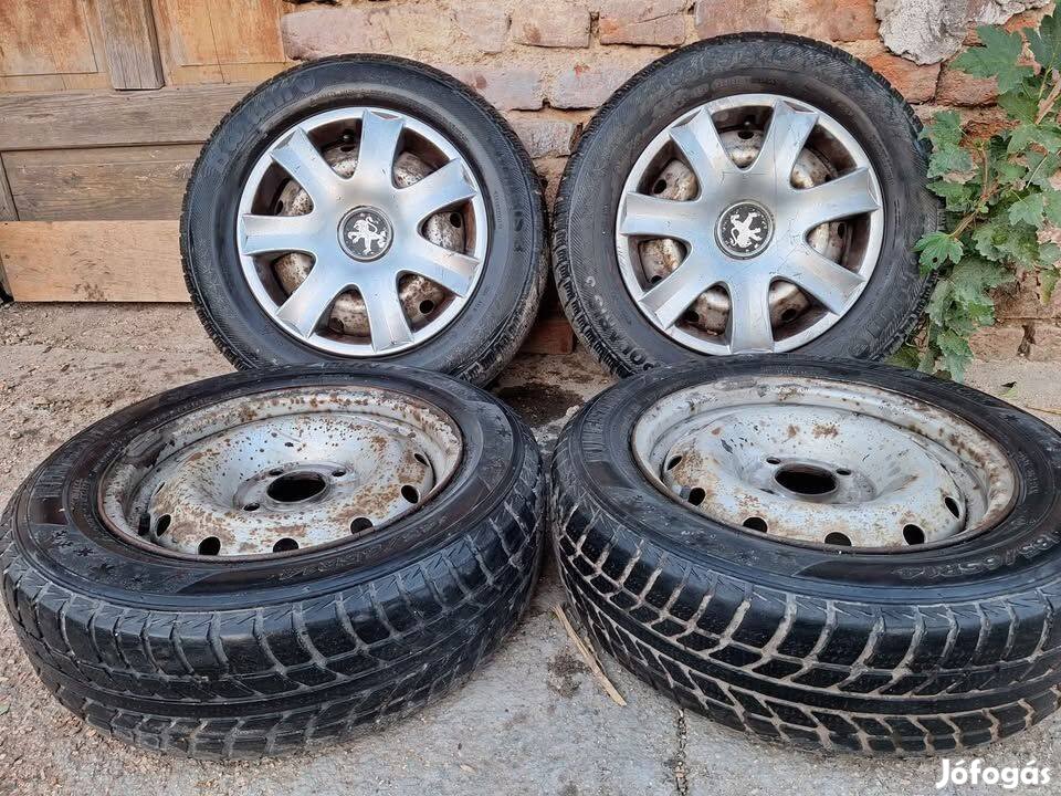 Peugeot Partner/Citroen Berlingo felniszett jó téli gumival