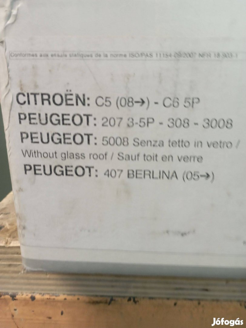 Peugeot, Citroen Tetőcsomagtartó