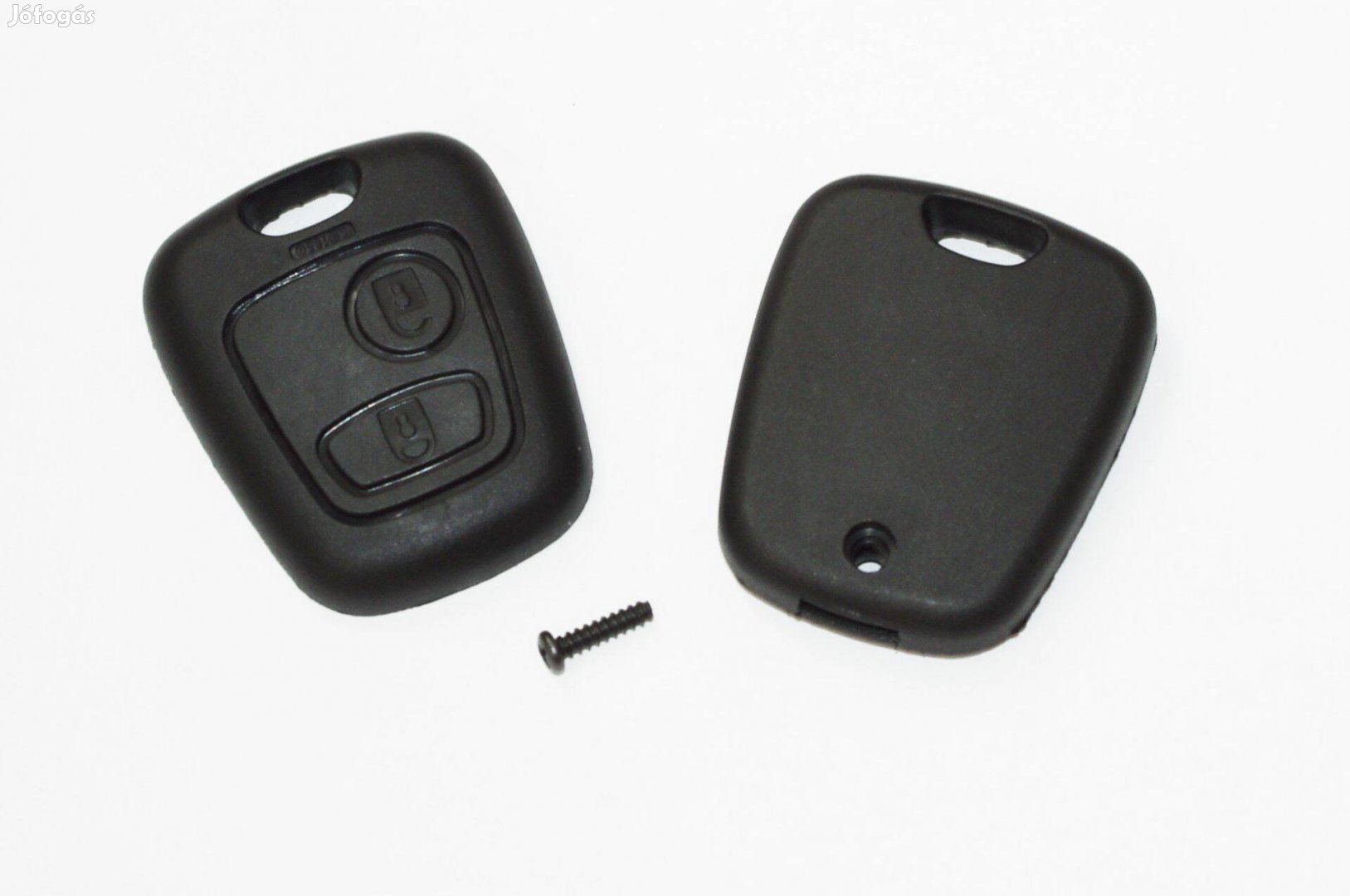 Peugeot / Citroen 2 gombos kulcsház, indítókulcs, slusszkulcs ház