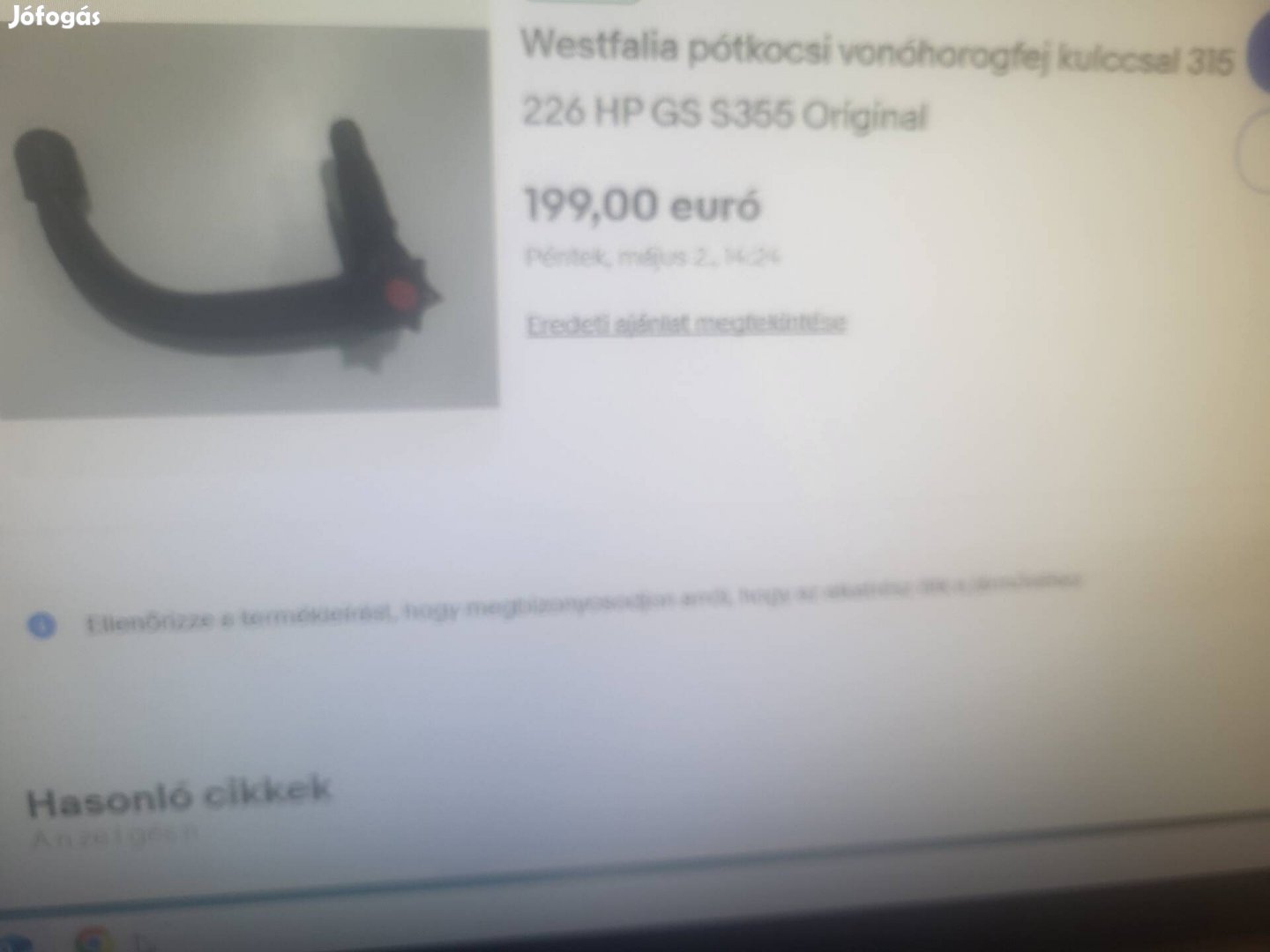 Peugeot  vonóhorog