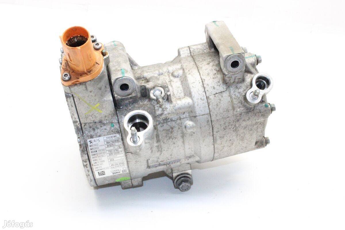 Peugeot e-208 136 LE klímakompresszor használt 9847929580