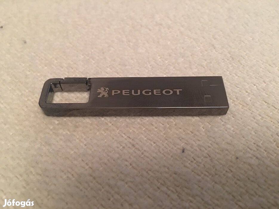 Peugeot elegáns króm USB pendrive 16 GB