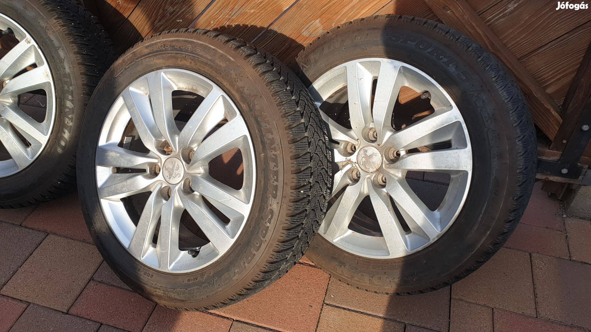 Peugeot gyári alufelni 16" col