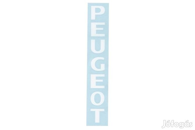 Peugeot matrica villa 190x25 mm fehér