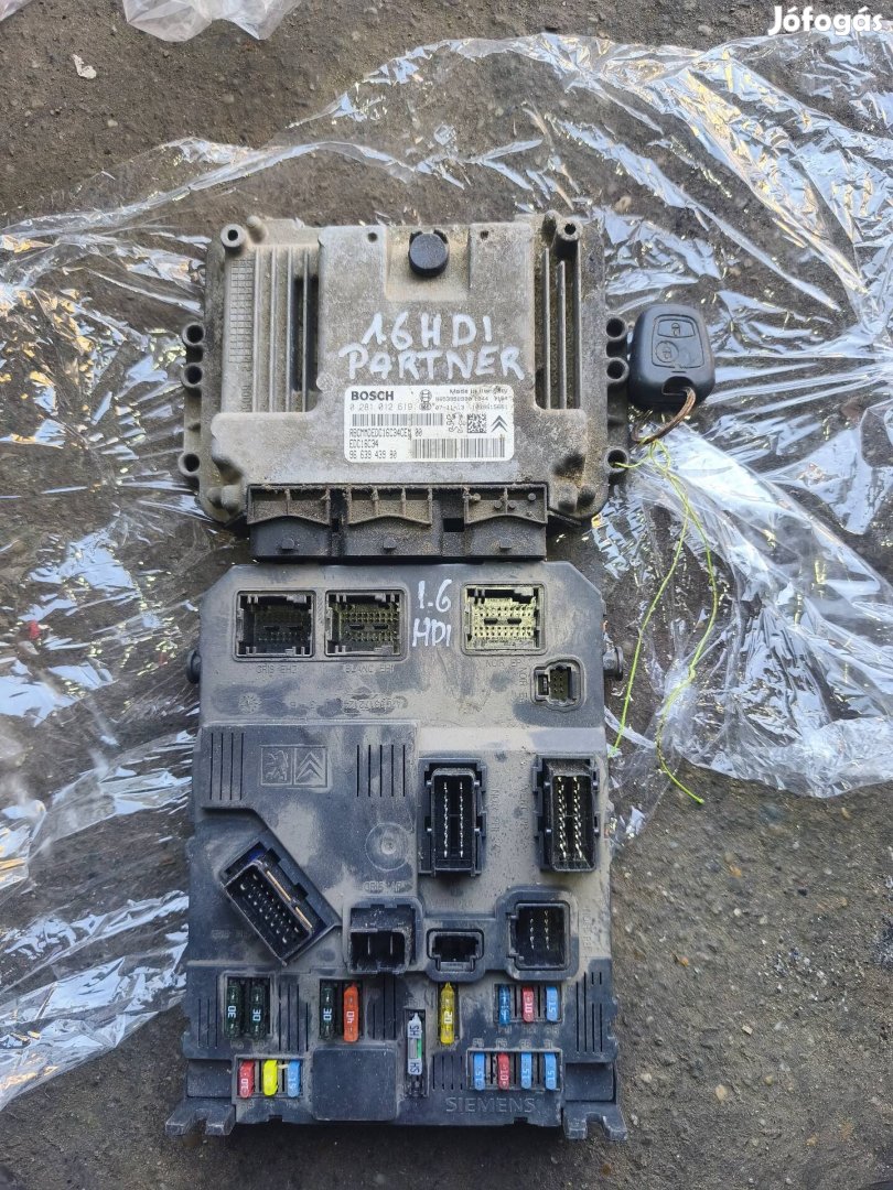 Peugeot partner 1.6 HDI motorvezérlő bsi kulcs 