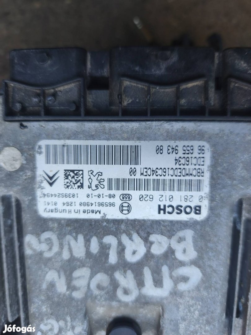 Peugeot partner 1.6 HDI motorvezérlő bsi kulcs 