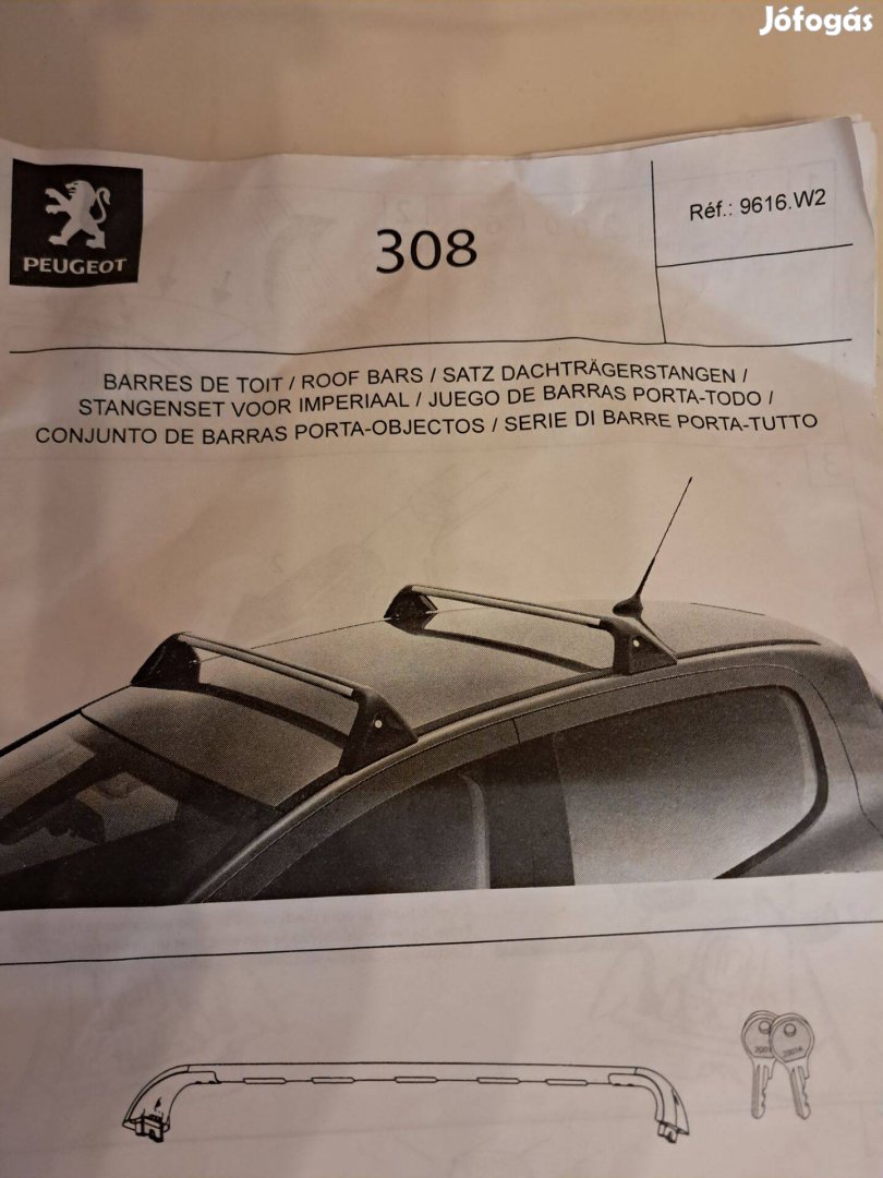 Peugeot tető csomagtartó
