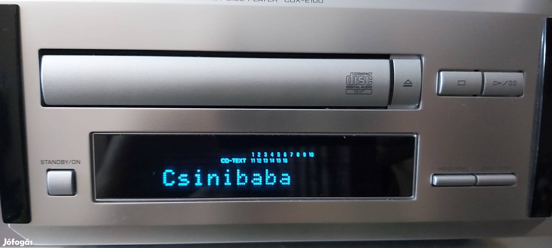 Pezsgő színű Yamaha CDX-100 CD játszó karcmentes optikatext