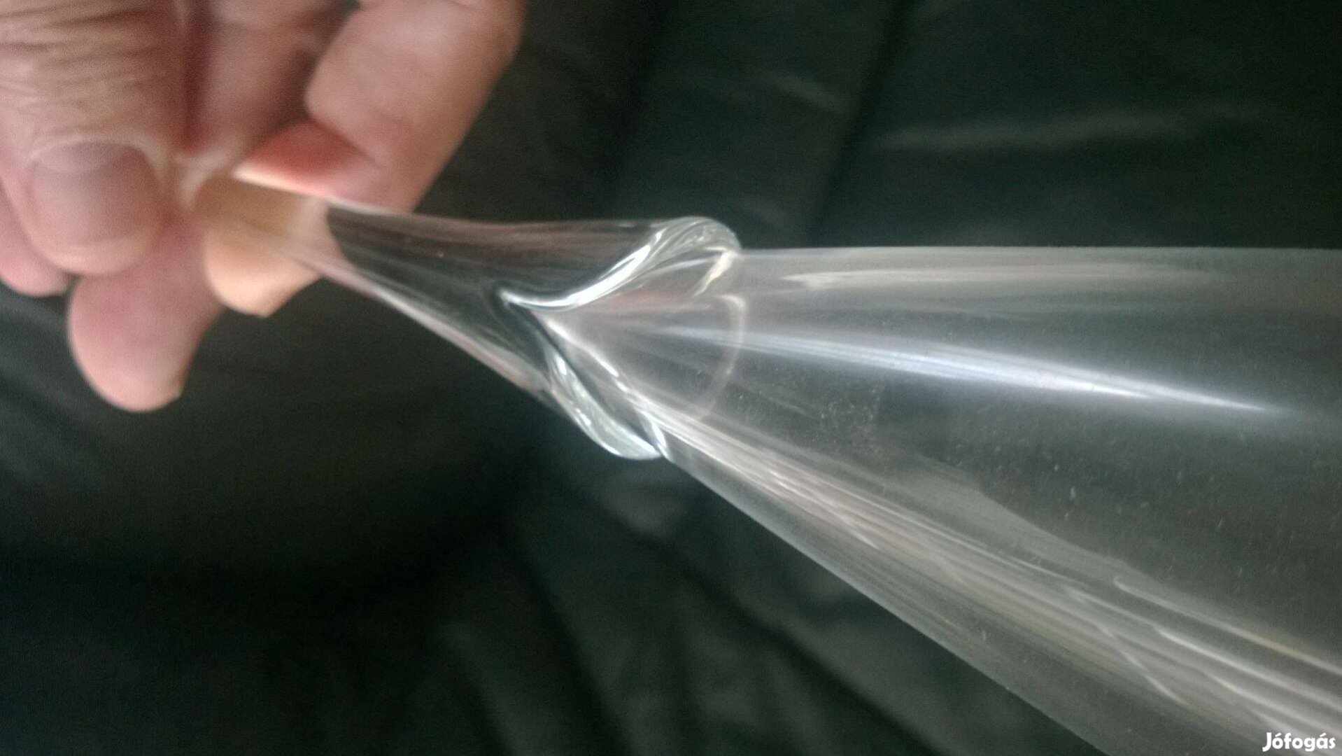 Pezsgős pohár flőte rendkivüli formai megoldás+hatalmas szár !6 db új!