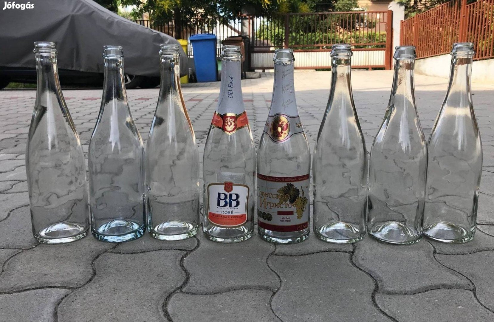 Pezsgős üveg pezsgősüveg fehér (átlátszó) 0,75 literes pezsgős palack