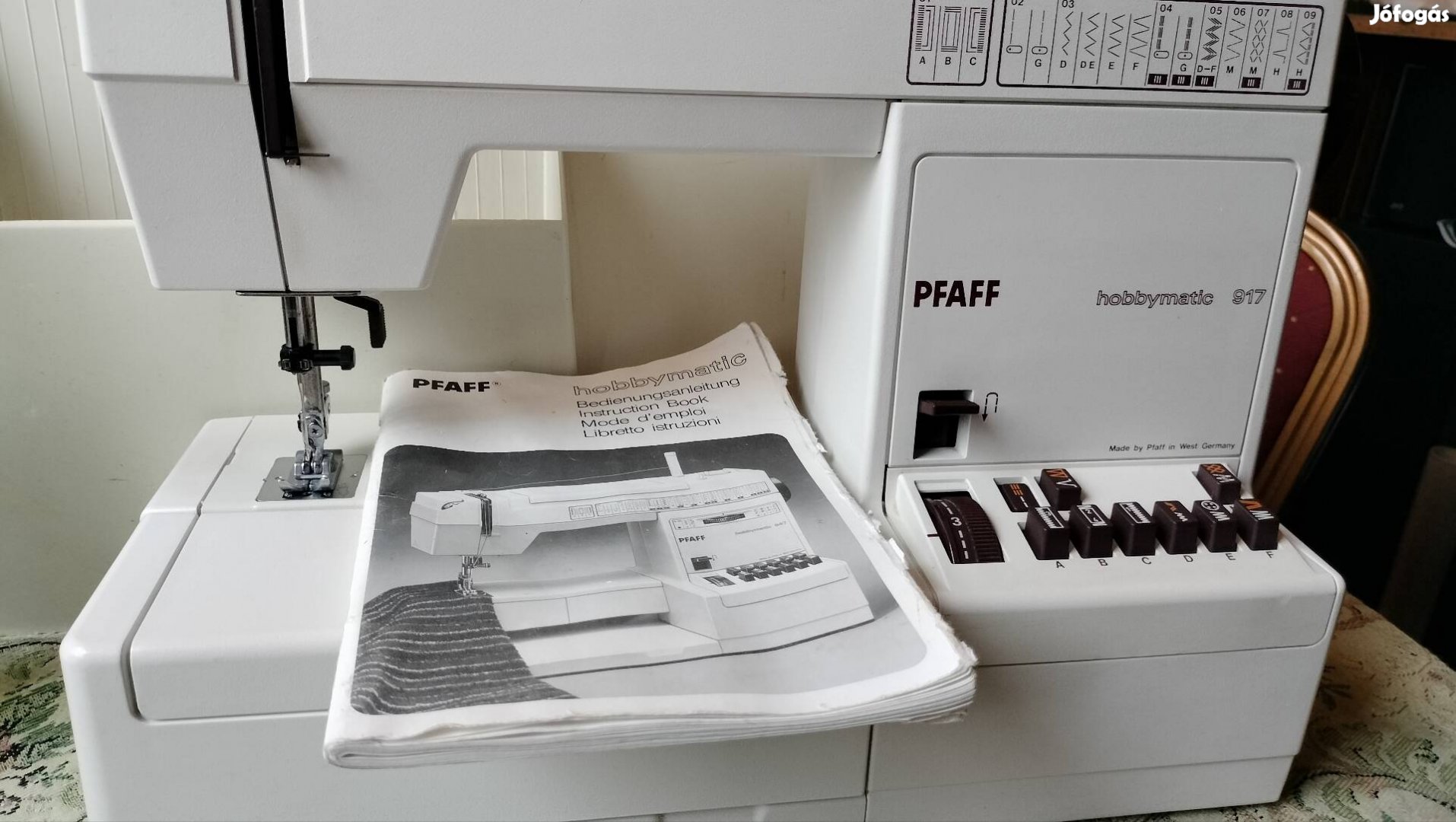 Pfaff Hobbymatic 917 Német gyártmányú Varrógép 