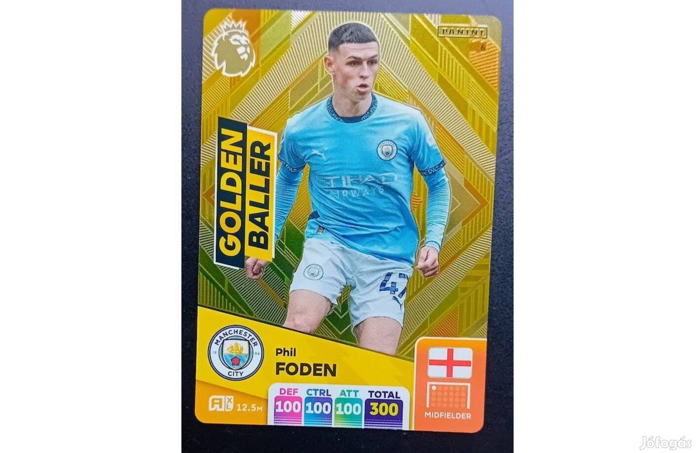 Phil Foden Manchester City Golden Baller focis kártya PL 2025