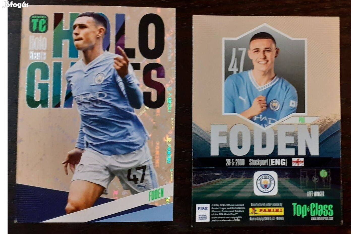 Phil Foden Manchester City Holo Giants focis kártya Top Class 2024
