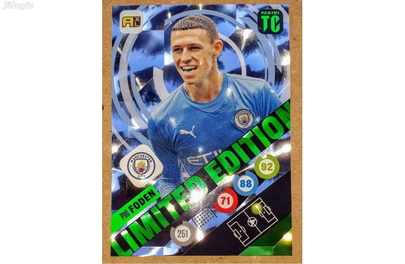 Phil Foden Manchester City Limited Edition focis kártya Top Class 2022