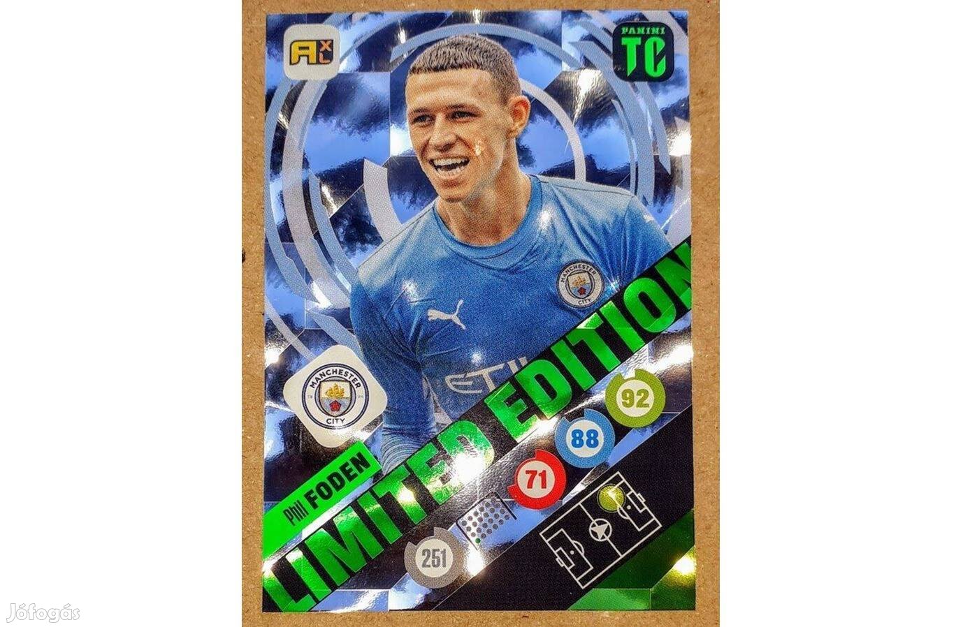 Phil Foden Manchester City Limited Edition focis kártya Top Class 2022