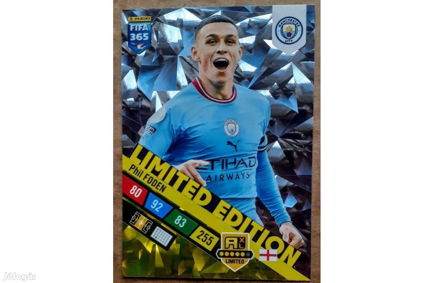 Phil Foden Manchester City XXL Limited focis kártya Panini FIFA 2023