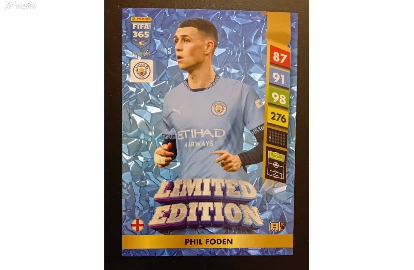 Phil Foden Manchester City XXL Limited focis kártya Panini FIFA 2025