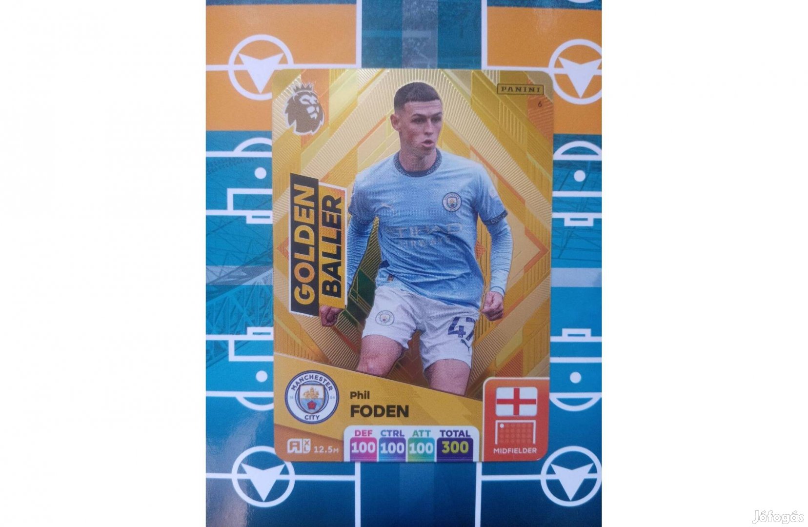 Phil Foden (Man City) Golden Baller Panini Premier League 2025 kártya